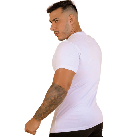 Camisa Gola Careca Branca Rnt