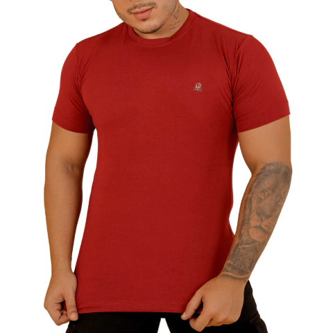 Camisa Gola Careca Vermelho Rnt