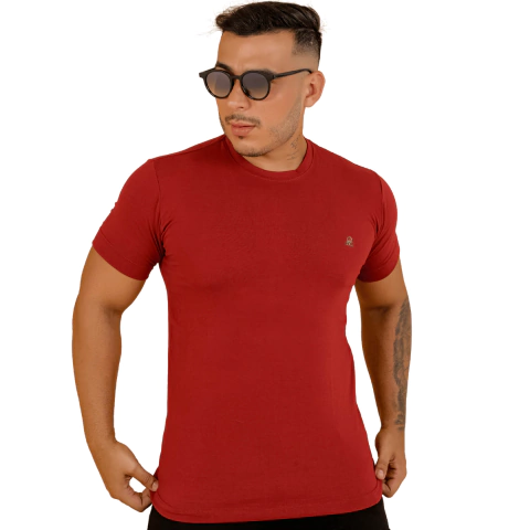 Camisa Gola Careca Vermelho Rnt