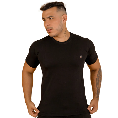 Camisa Gola Careca Preto Rnt