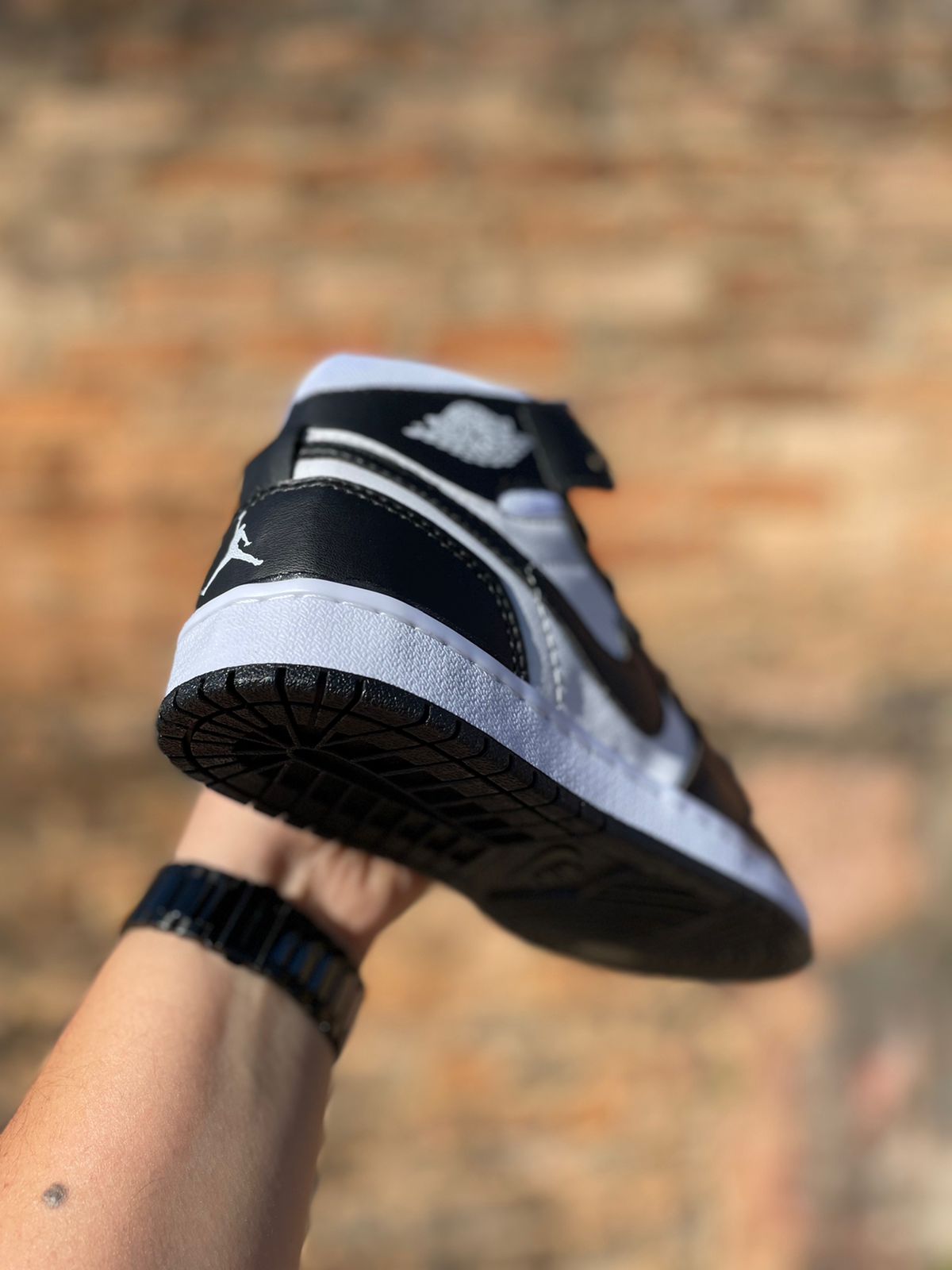Tênis Botinha Air Jordan Unissex Preto/Branco