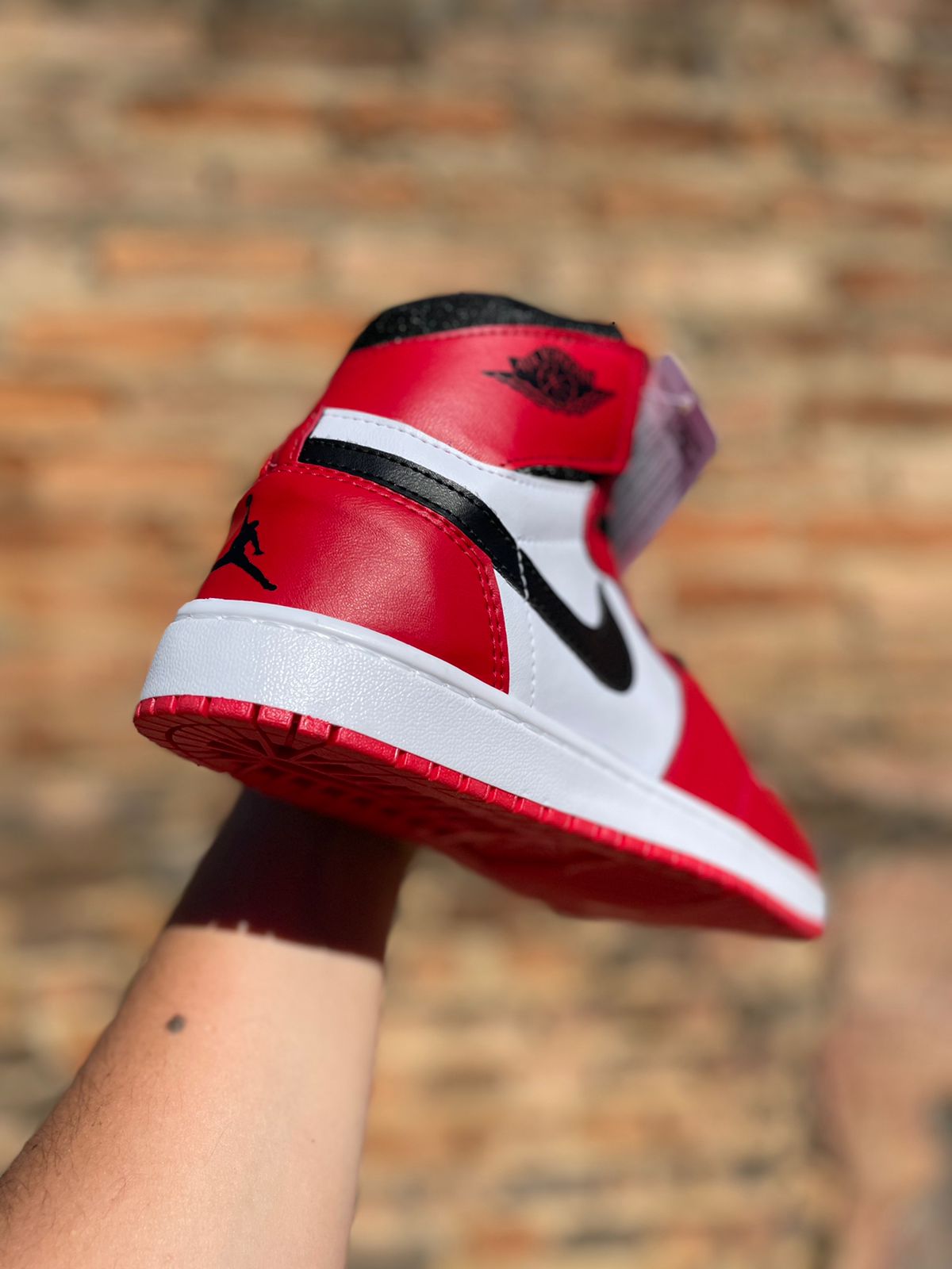 Tênis Botinha Air Jordan Unissex Vermelho/Branco