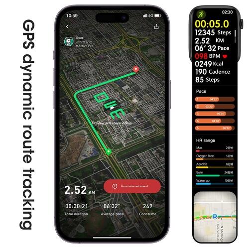 Smartwtch W59 Mini Serie 9 41mm Com Dynamic Island Jogos Bússola Lançamento - Prata