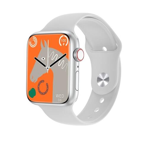 Smartwtch W59 Mini Serie 9 41mm Com Dynamic Island Jogos Bússola Lançamento - Prata