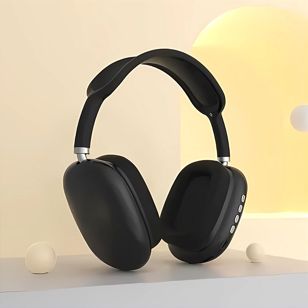 Fone De Ouvido Sem Fio Bluetooth Microfone Cartão SD Rádio