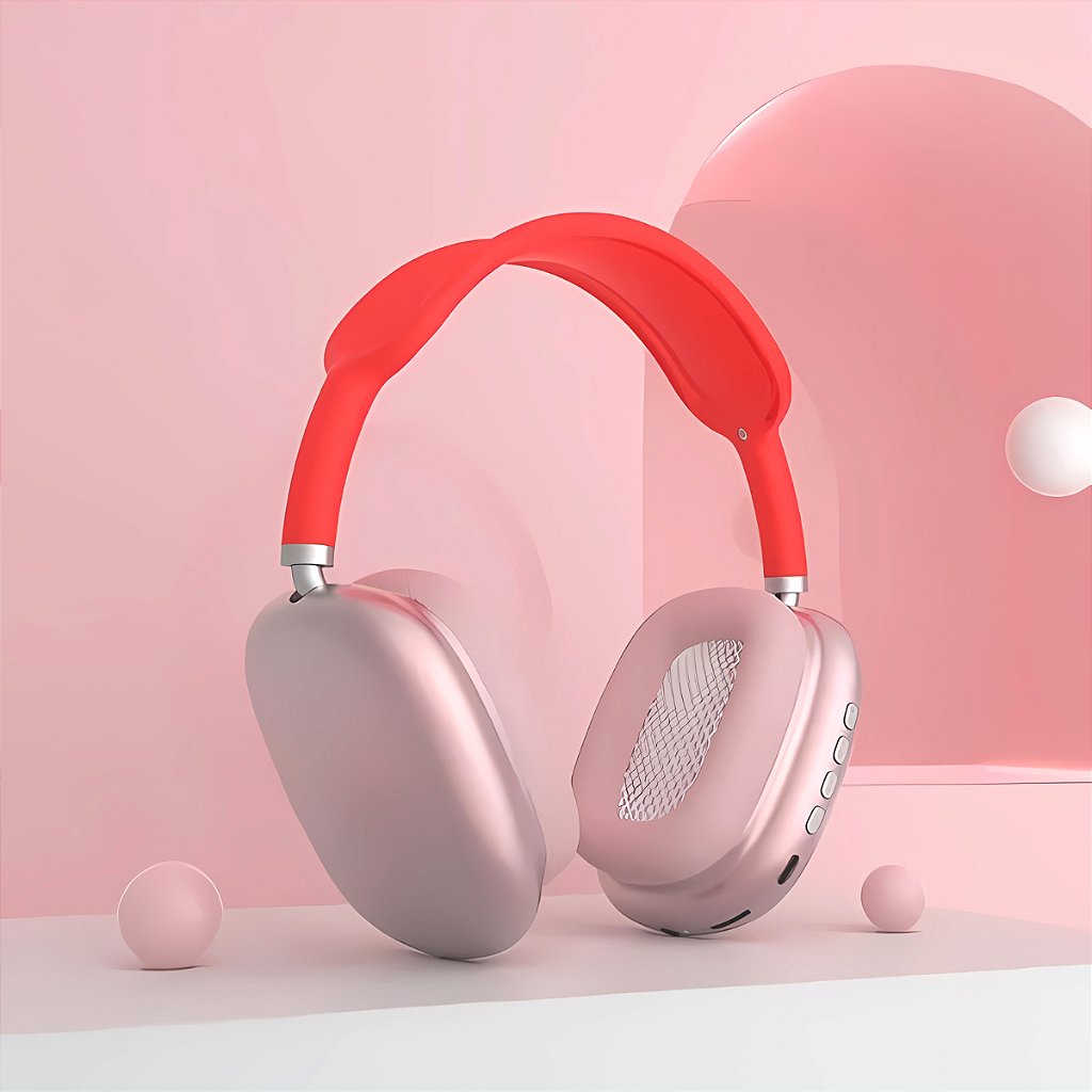 Fone De Ouvido Sem Fio Bluetooth Microfone Cartão SD Rádio