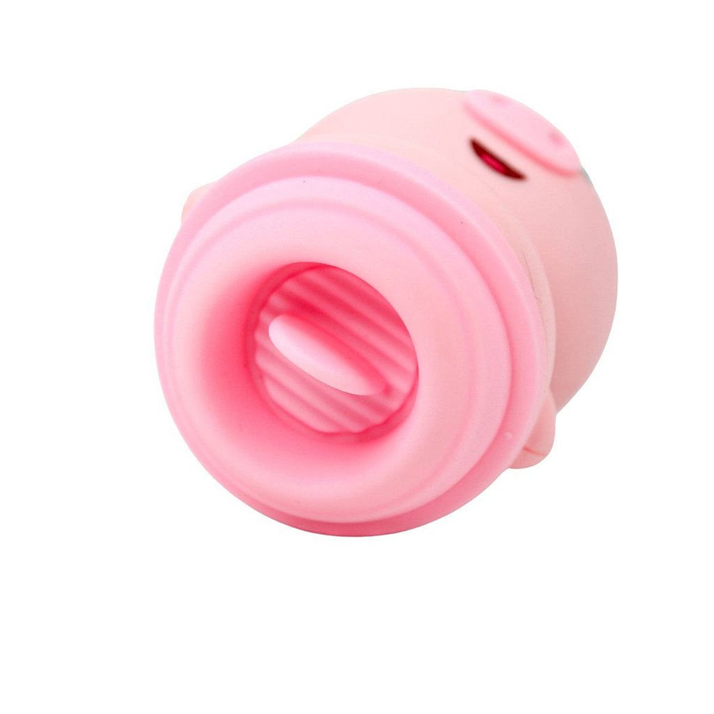 Vibrador Porquinho Língua Massageador Clitóris Recarregável