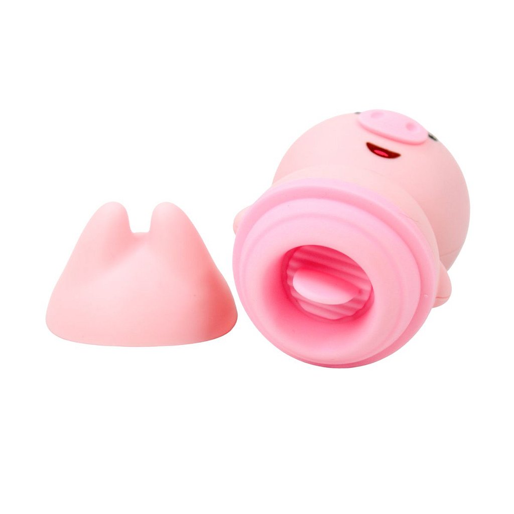 Vibrador Porquinho Língua Massageador Clitóris Recarregável