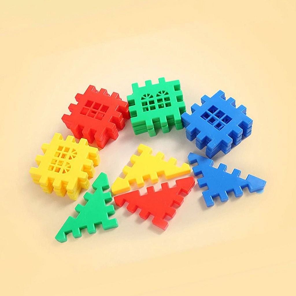 Brinquedo De Montar Blocos Infantil Coloridos Casa Castelo