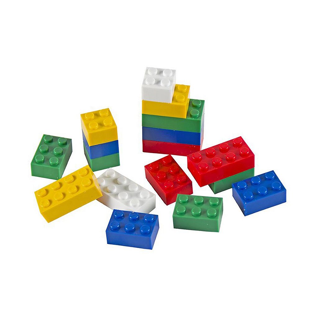 Brinquedo De Montar Blocos Infantil Quadrado Retângulos