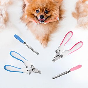 Alicate Pet Tesoura Corte De Unhas Cachorro Gato Com Lixa