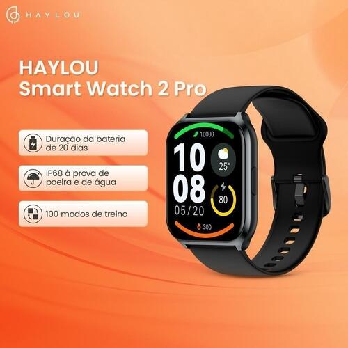 Smartwatch Xiaomi Haylou Watch 2 LS2 Pro A Prova Dagua - Preto