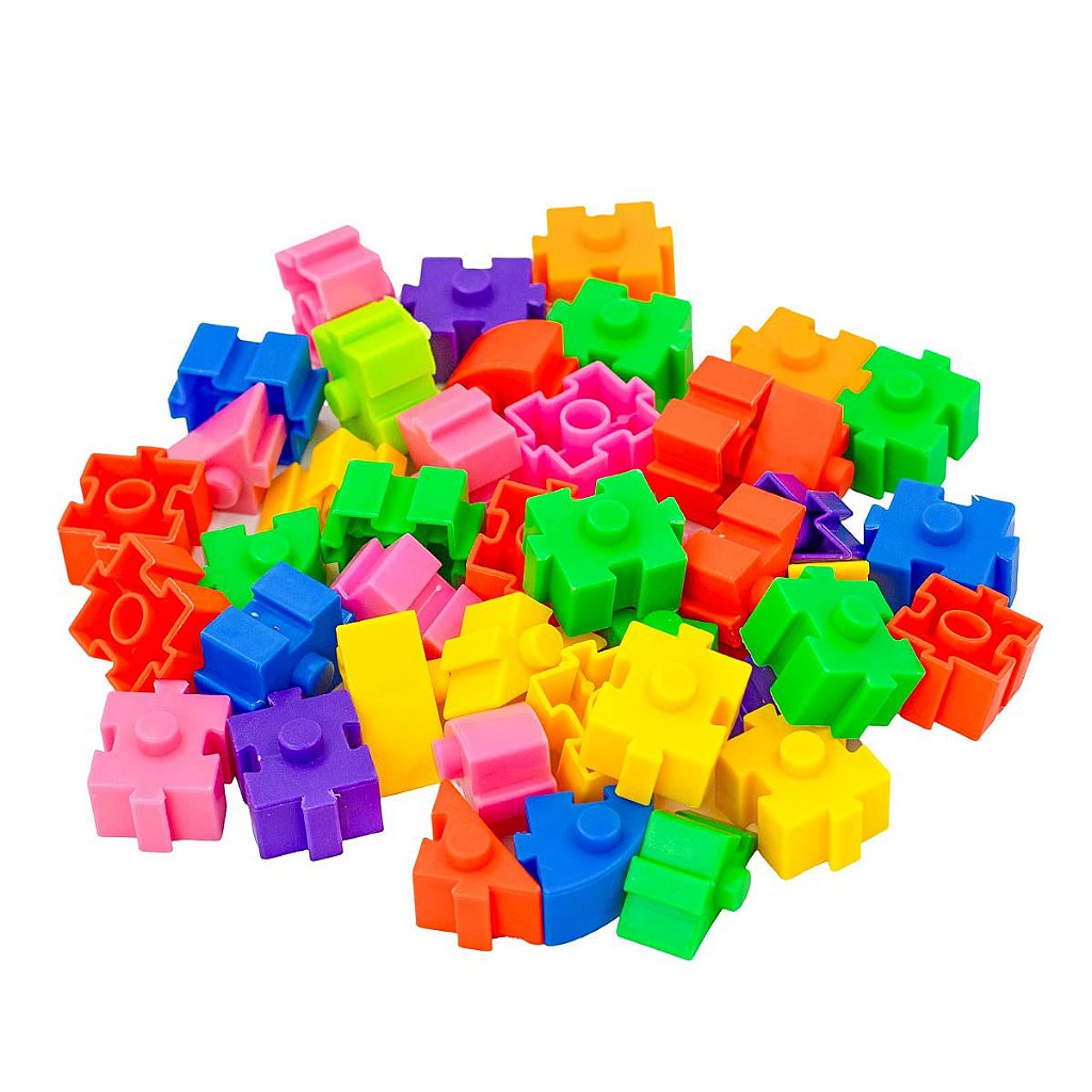 Brinquedo De Montar Infantil Formas Triângulo Quadrado