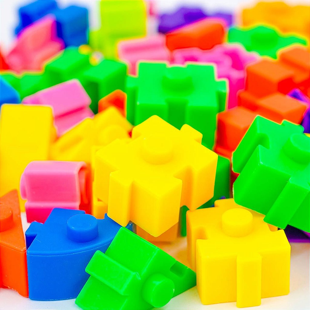 Brinquedo De Montar Infantil Formas Triângulo Quadrado