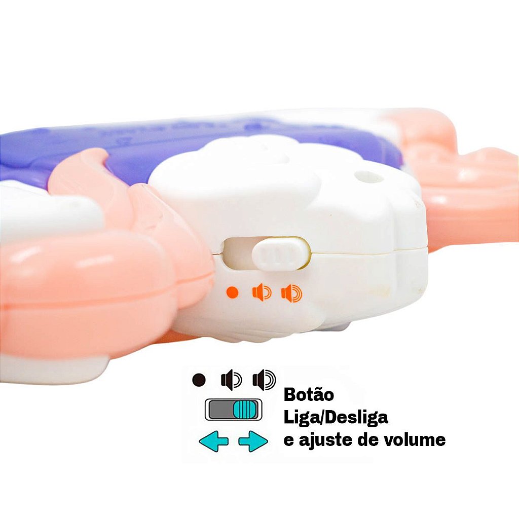Teclado Musical Bebê Brinquedo Infantil Som Animal Unicórnio