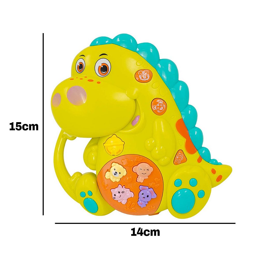 Teclado Piano Musical Bebê Brinquedo Infantil Som Dinossauro