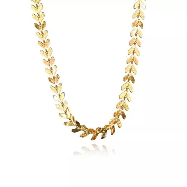 Pulseira Escama De Peixe Folheado em Ouro 18k