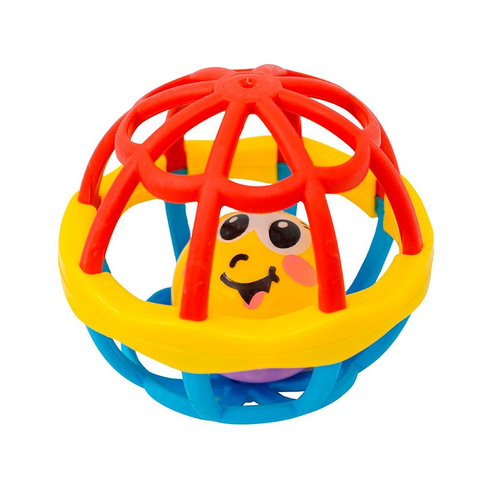 Brinquedos Bebes Chocalho Baby Macio Divertido Bola Mordedor
