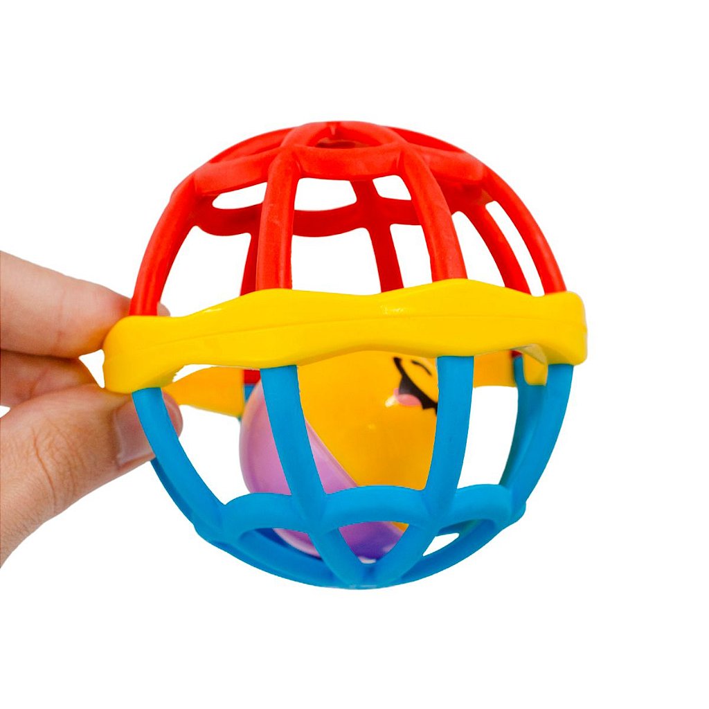 Brinquedos Bebes Chocalho Baby Macio Divertido Bola Mordedor