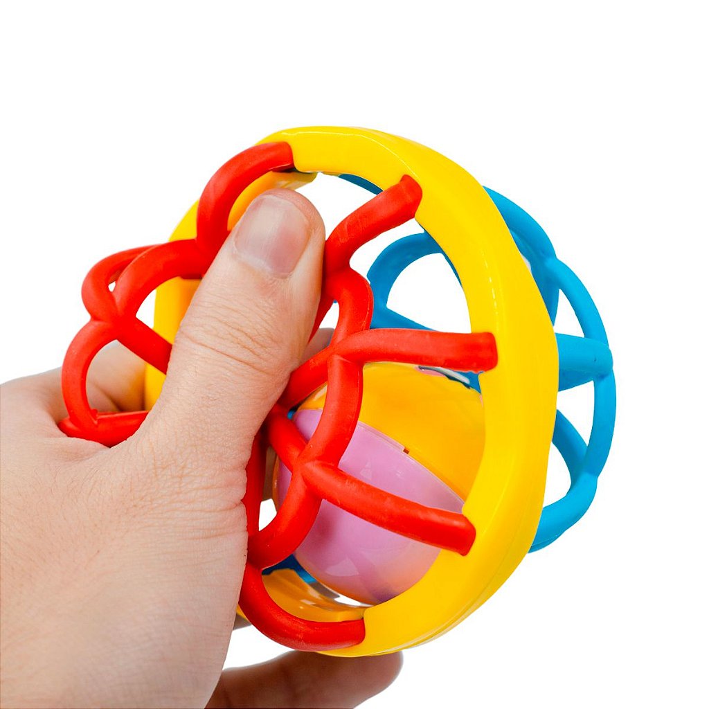 Brinquedos Bebes Chocalho Baby Macio Divertido Bola Mordedor