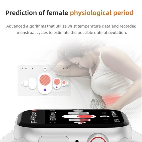 Smartwatch Hw9 Mini 41mm Serie 9 Com Pulseira Extra NFC Lançamento - Branco