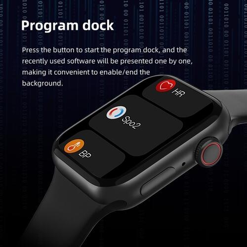 Smartwatch Hw9 Mini 41mm Serie 9 Com Pulseira Extra NFC Lançamento - Branco