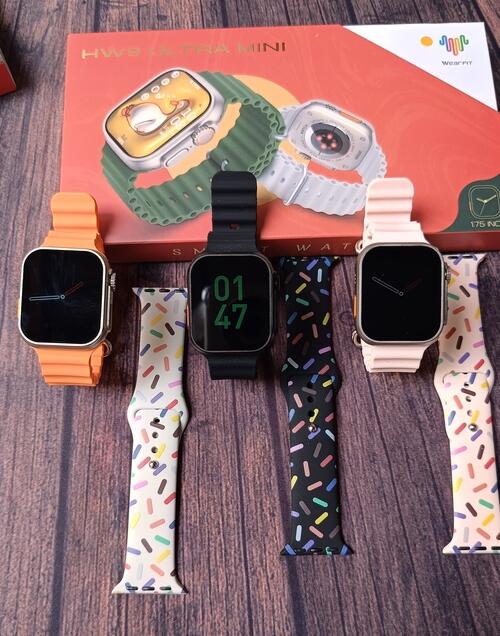 Smartwatch Hw9 Ultra Mini 41mm Serie 9 Com Pulseira Extra NFC Lançamento - Laranja