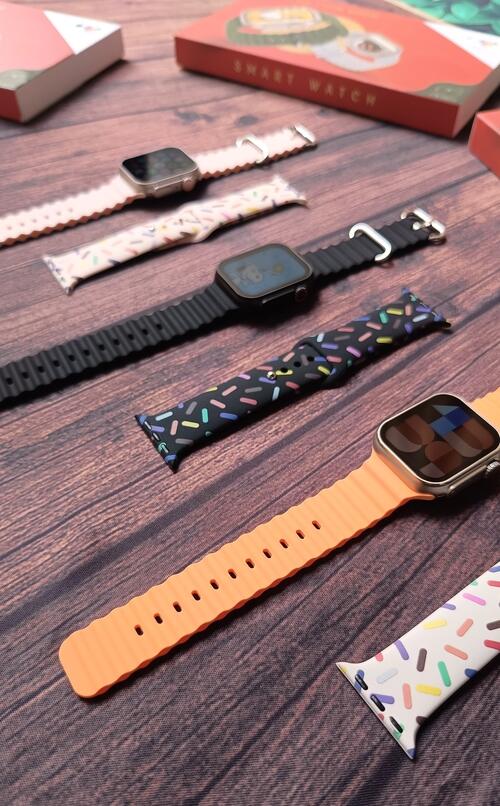 Smartwatch Hw9 Ultra Mini 41mm Serie 9 Com Pulseira Extra NFC Lançamento - Laranja