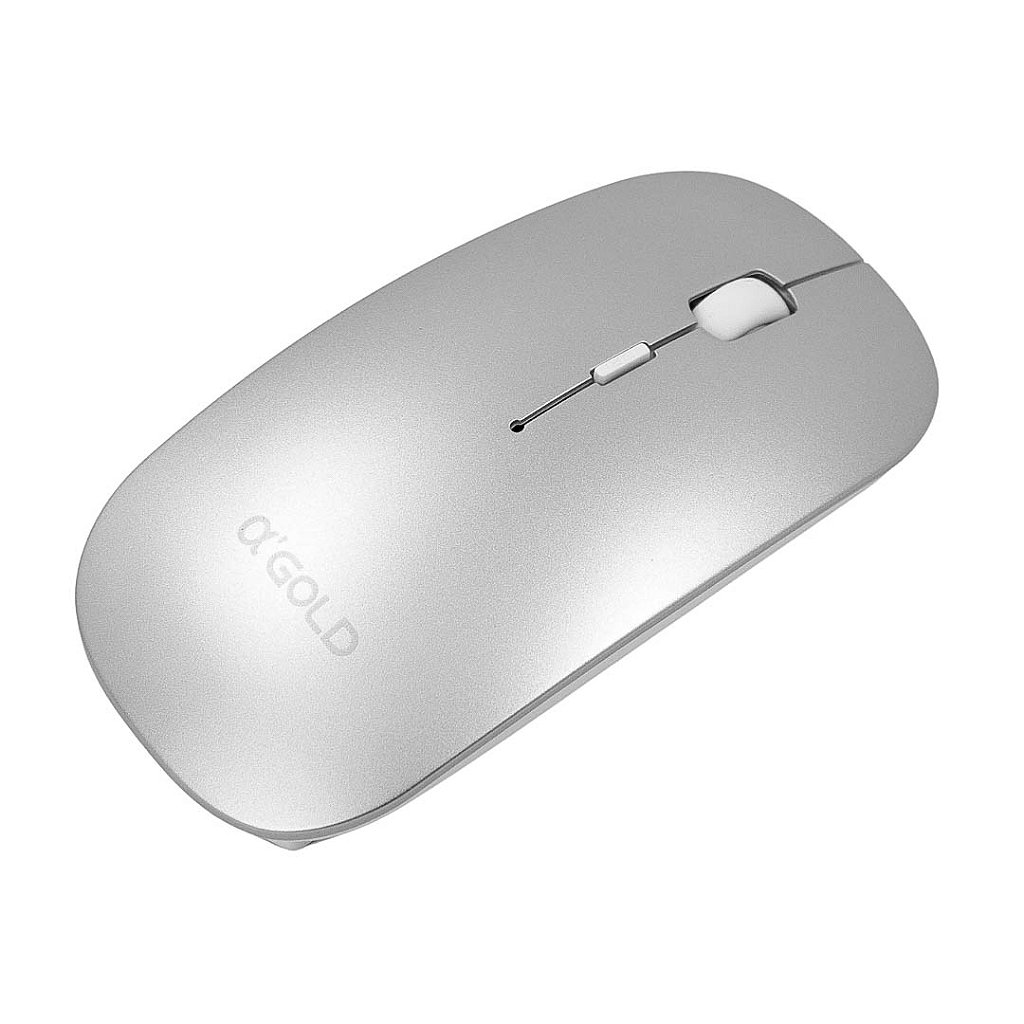 Mouse Sem Fio 2.4GHZ Recarregável USB Ergonômico Wireless AGold