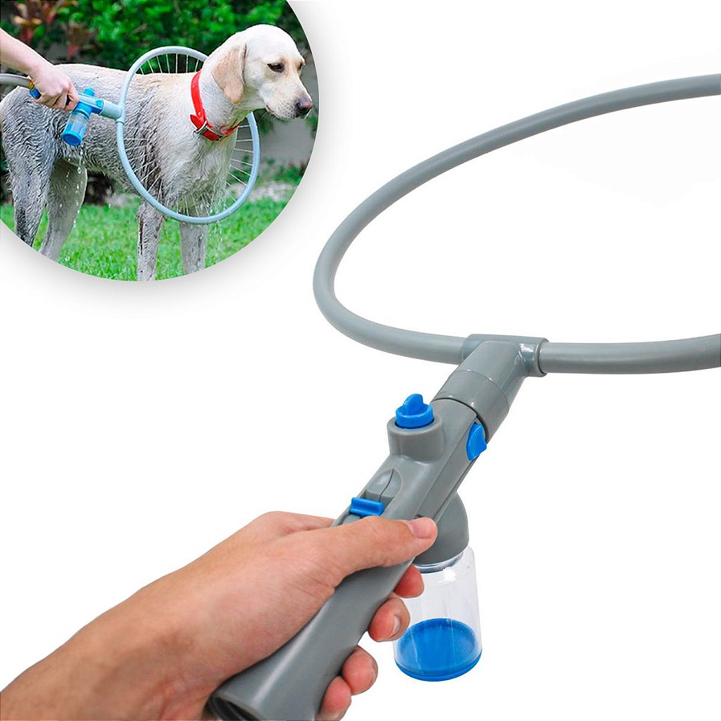 Ducha 360 Chuveiro Pet Banho Cachorro De Mangueira Regulável