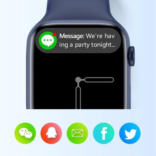 Smartwatch W59+ Plus Serie 9 2GB de Memoria NFC Jogos Musica Lançamento - Branco