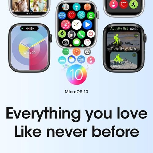 Smartwatch W59+ Plus Serie 9 2GB de Memoria NFC Jogos Musica Lançamento - Branco