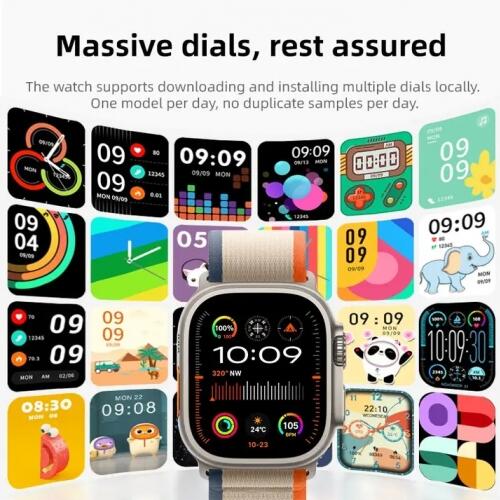 Smartwatch Hw69 Ultra 2 Amoled Serie 9 2GB Memoria NFC Jogos Pulseira extra Lançamento - Branco
