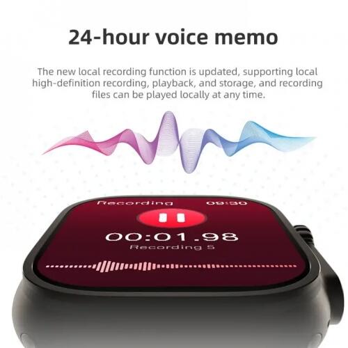 Smartwatch Hw69 Ultra 2 Amoled Serie 9 2GB Memoria NFC Jogos Pulseira extra Lançamento - Branco