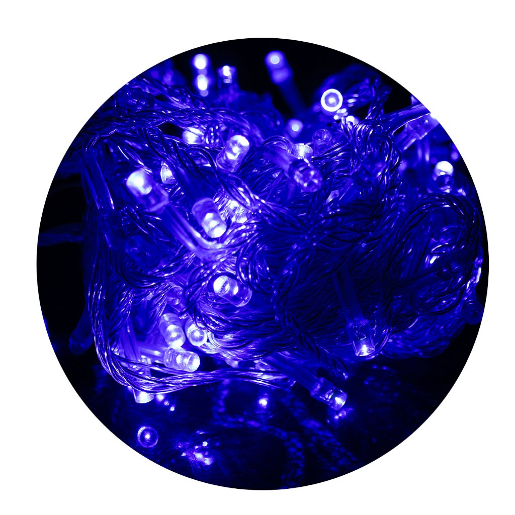 Led Pisca Cordão Com 10 Metros 100 Lampadas Formato Gota Fio Cor Crystal Tomada Luze Natal Ano Novo