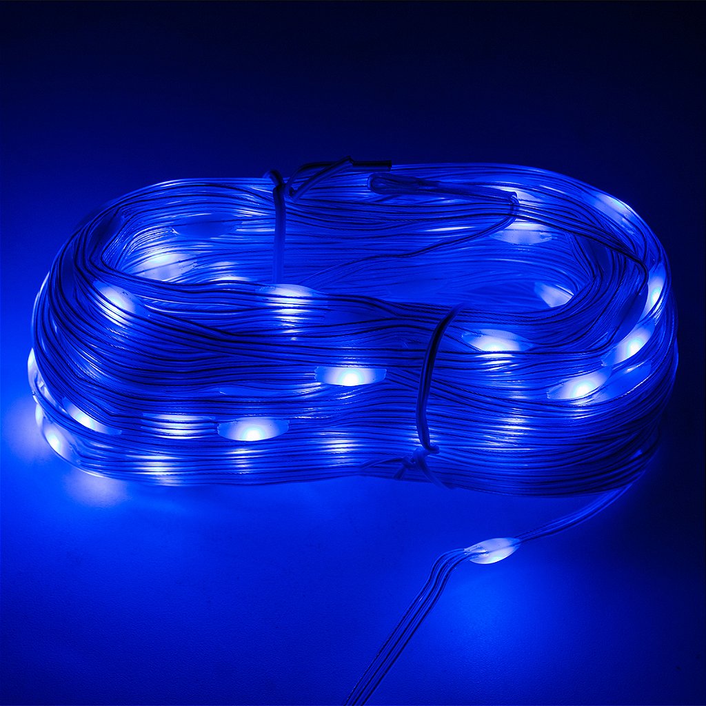 Led Pisca Linha Com 20 Metros Lâmpadas Tomada 8 Modos Natal Ano Novo