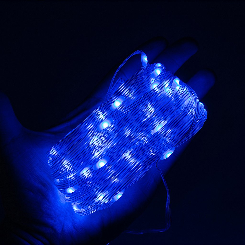 Led Pisca Linha Com 20 Metros Lâmpadas Tomada 8 Modos Natal Ano Novo
