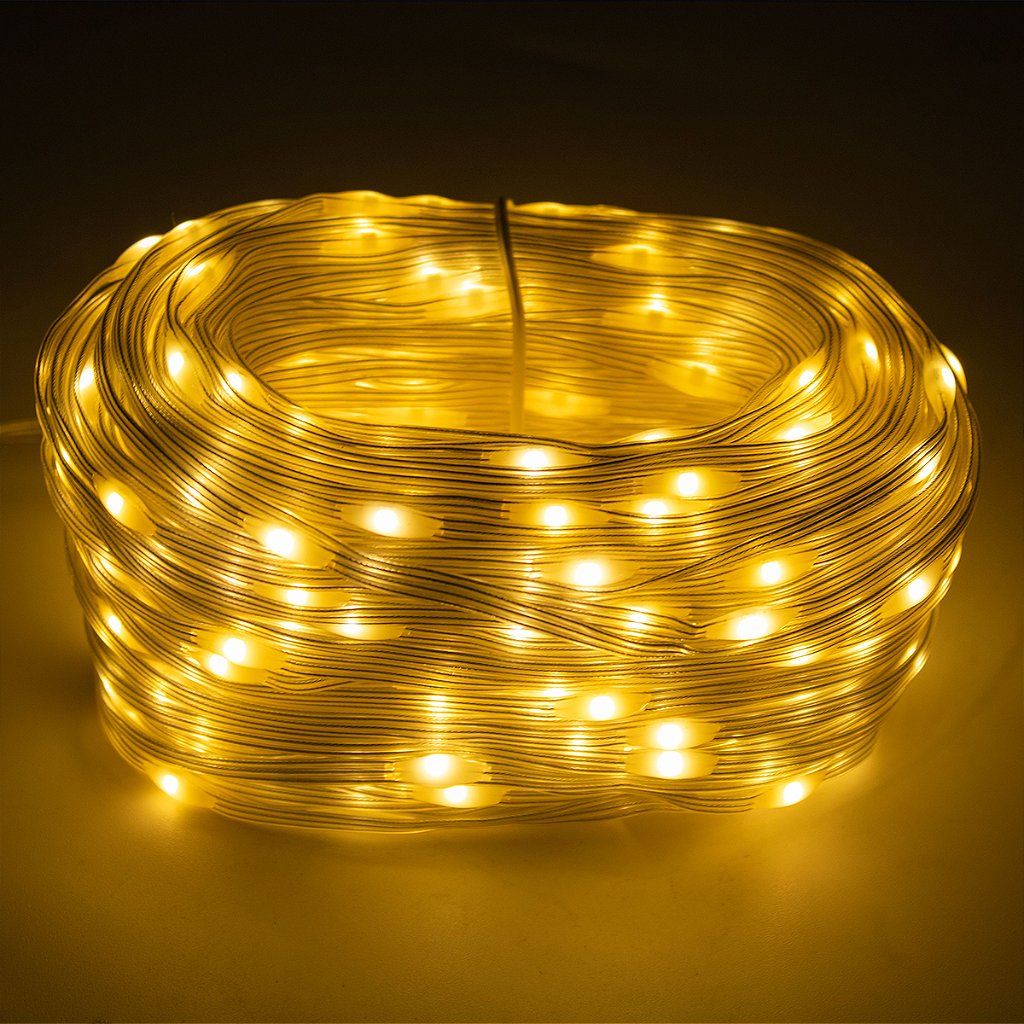 Led Pisca Linha Com 50 Metros Lâmpadas Tomada 8 Modos Natal Ano Novo