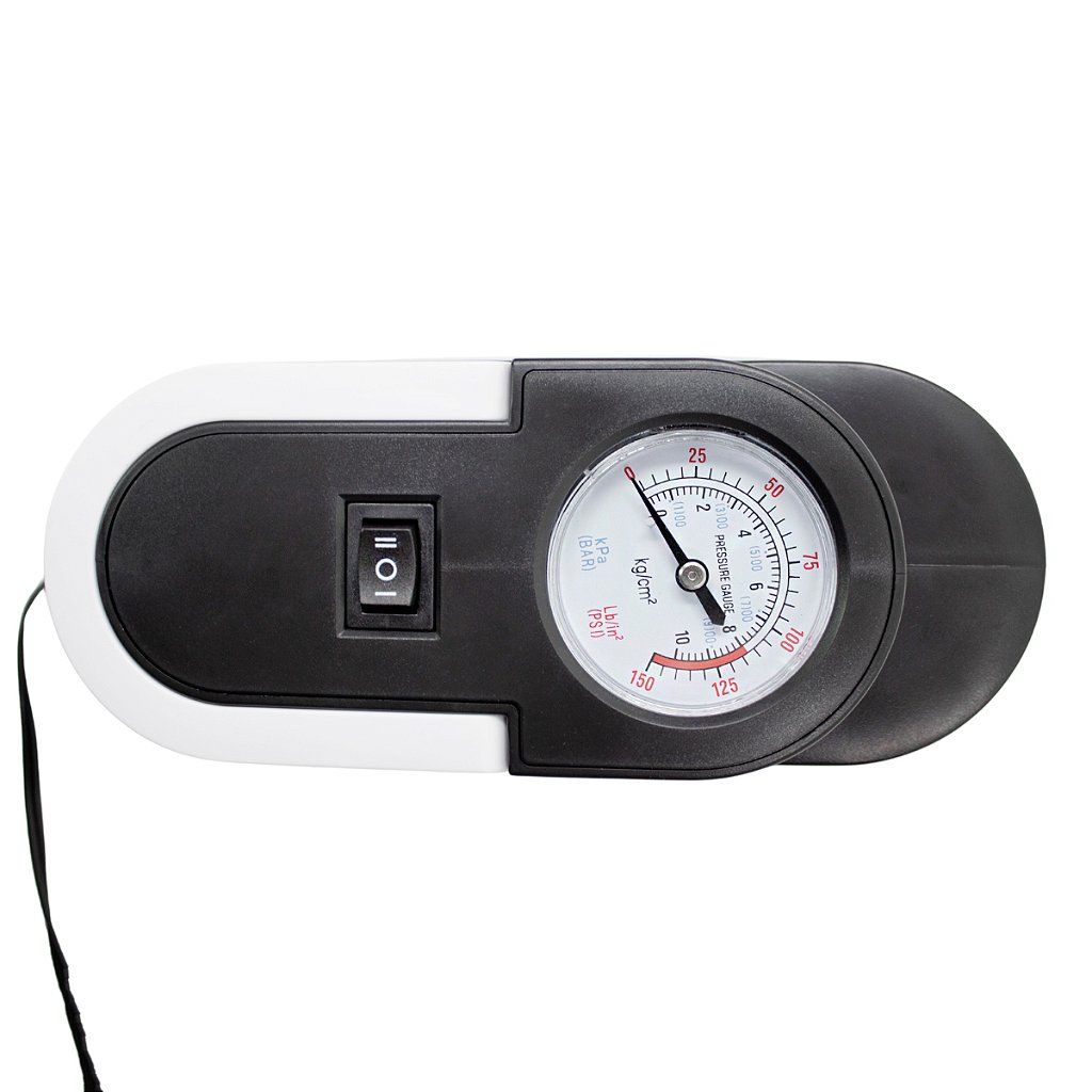 Compressor Ar Veicular Elétrico Portátil 12v Calibrador Carro Pneu Bicicleta Bola