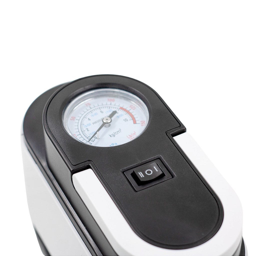 Compressor Ar Veicular Elétrico Portátil 12v Calibrador Carro Pneu Bicicleta Bola