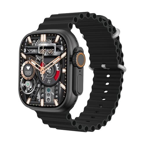 Smartwatch Ultra 9 Plus Serie 9 49mm Com NFC Trava Para Pulseiras Lançamento - Preto
