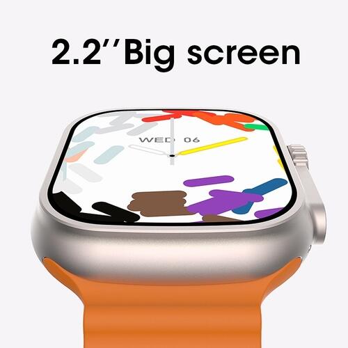Smartwatch Ultra 9 Plus Serie 9 49mm Com NFC Trava Para Pulseiras Lançamento - Preto