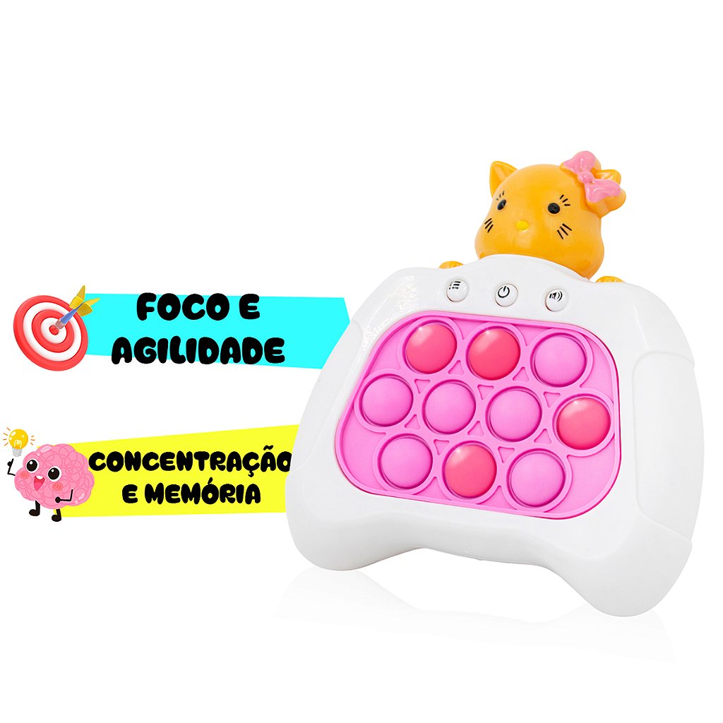 Pop It Eletrônico Mini Gamer Anti Stress Console Brinquedo Com Som