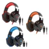 Fone De Ouvido Gamer Headset Knup Kp-455A Com Led Microfone