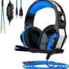 Fone De Ouvido Gamer Headset Knup Kp-455A Com Led Microfone