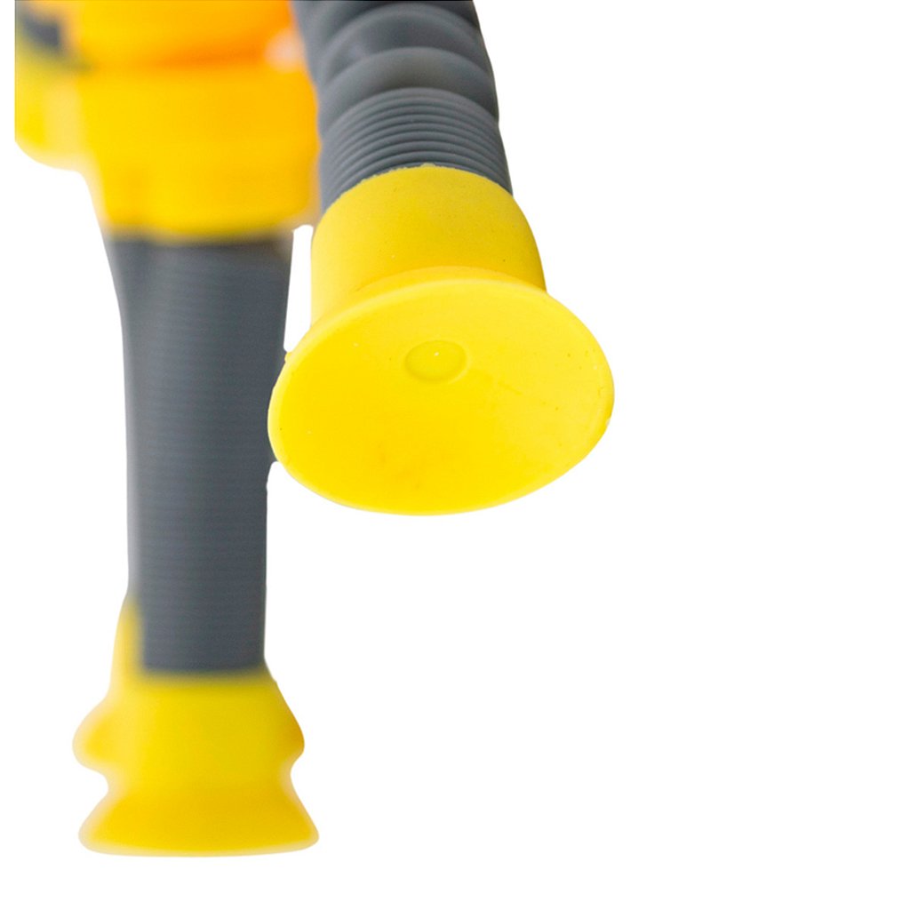 Robo Pop It Tubo Luz Led Estica Puxa Gruda Boneco Brinquedo Infantil
