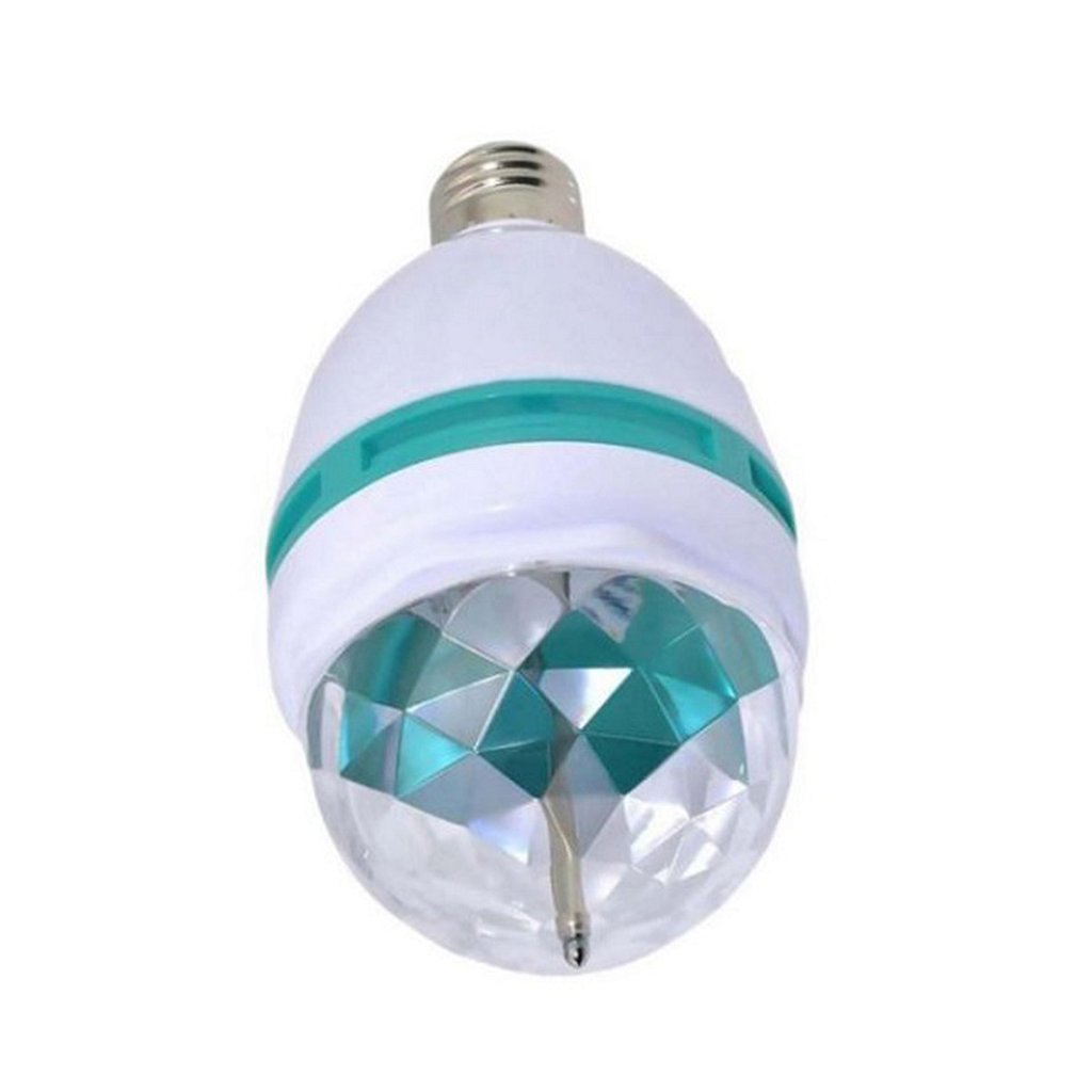 Lâmpada Globo de Luz Giratória Bola Colorida De Teto C/ Bocal