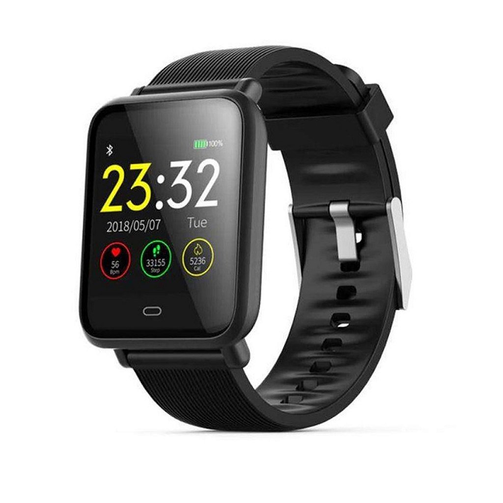Relógio Inteligente Q9 Pressão Pulso 2 Pulseiras Memoria 64K