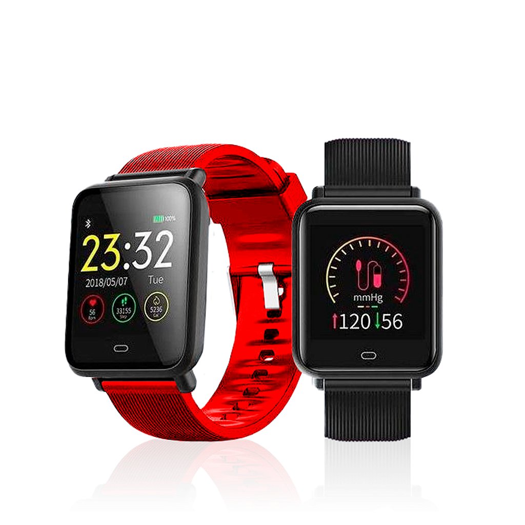 Relógio Inteligente Q9 Pressão Pulso 2 Pulseiras Memoria 64K