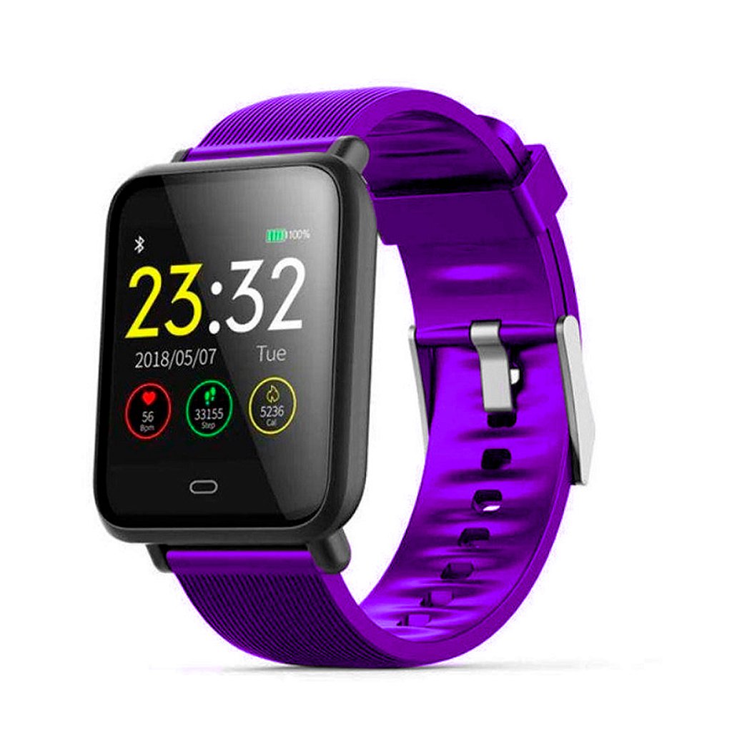 Relógio Inteligente Q9 Pressão Pulso 2 Pulseiras Memoria 64K